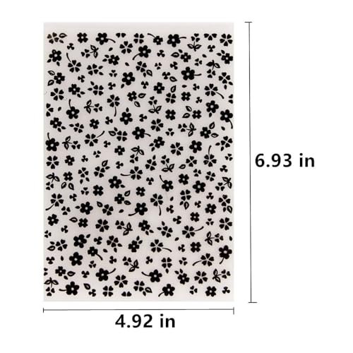 Lucky Flower Clover Background Pattern Plastic Embossing Folder, 3D Textured Impressions Flower Leaves Embossing Folder Template for Card Making Scrapbooking Paper Craft Album Stamps DIY Décor - color: Lucky Flower Clover Leaves