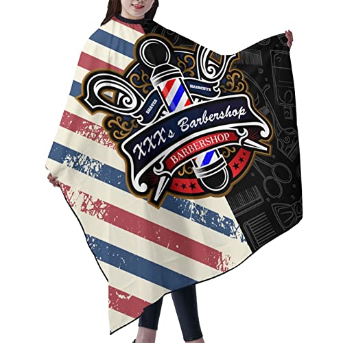 Custom Barber Cape Hairdresser Cape, Add Your Photo Text Logo Personalized Barber Salon Cape for Men, Customized Hair Cutting Cape for Home Salon Barbershop - color: Barber Cuts2
