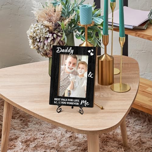 Daddy & Me Picture Frame - Love You Forever,Dad and Fathers,4x6 Photo Frame for Tabletop Display Desk Decor - 02 - color: Frame02