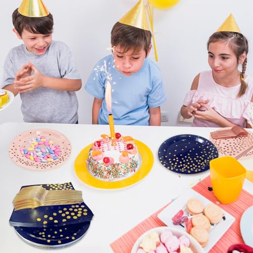 Green Party Supplies,White and Green Dot Plates and Napkins for Birthday Wedding All Occasions(Serve 35 Guests 7 Inch) - color: White Green Dot Paper Plate