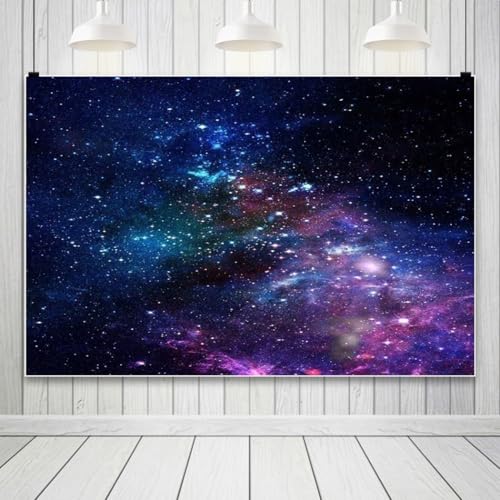 AOFOTO 8x6ft Nebula Backdrop Aerospace Starry Sky Photography Background Universe Galaxy Outer Space Kid Girl Boy Children Portrait Seamless Photo Shoot Studio Props Video Drop Vinyl Wallpaper Drapes - size: 8x6ft