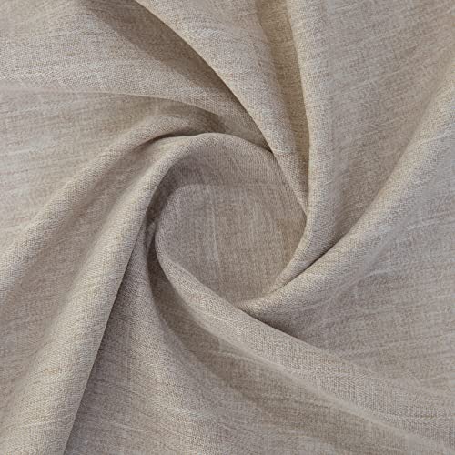 GLORY SEASON Lace Trim Tablecloth Linen-Look Textured Rustic Burlap Stlye Machine Washable Solid Heavy Weight Rectangle/Oblong Table Cloth Cover for Kitchen Dinning Tabletop Decoration 55x86 in Beige - size: 86" x 55" (Rectangular)