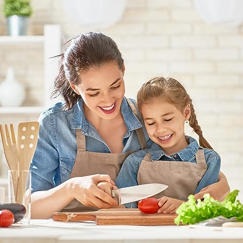 Tanlade 16 Pcs Acacia Wood Cutting Board with Handle Chopping Boards Decorative Charcuterie Platter Pizza Bread Cheese Fruit Serving Tray for Kitchen Counter Table Christmas Decorate(12 x 6 Inch) - size: 12 x 6 Inch