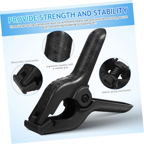 6pcs Heavy Duty Backdrop Clamps Spring Clips for Photography Background Support Muslin Fixing Suitable for Photo Studio and DIY Projects