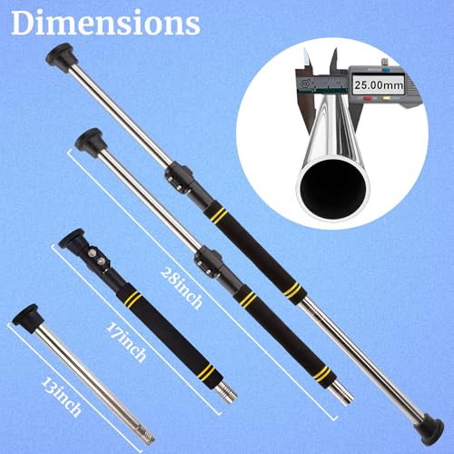 Engine Telescopic Hood Prop Rod, 29-40inch Hood Rod Support Retractable Trunk Stainless Steel Hood Prop Tool with Comfortable Foam Handle Universal Fit for All of Cars &Trucks