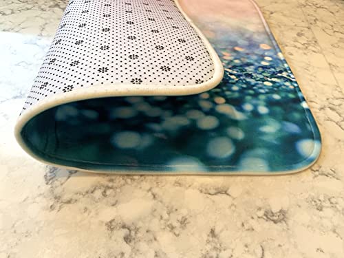 Dish Drying Mat - Slice of fresh bread on a ceramic plate. Brown colors, Kitchen, food Alexis Photography - Food Bread