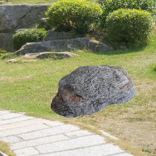 Artificial Landscape Rock, Lightweight Fake Rocks, Faux Stone with Realistic Natural Texture, Photography Prop Decorative Stone, Foam Landscape Rock for Yard Garden Lawn Patio Decor, B 35x21x15cm - color: B 35x21x15cm