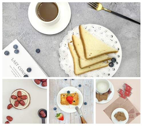 Food Photography Backdrop Board with 8PCS 16Patterns Small Portable Photo Setting Casual Item Photography 16.5 * 11.5 Inch Kit Photoshoot Props kit Table Top Flat Lay Props - color: Pink-Blue