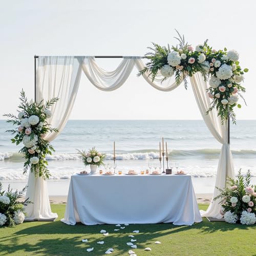 EMART Backdrop Stand,10x8.5ft(WxH) Adjustable Photo Background Stand with Upgrade Rod,Heavy Duty Flat Base,Metal Pipe and Drape Frame for Wedding,Birthday Party,Decorations,Photography Studio - size: 10x8.5ft