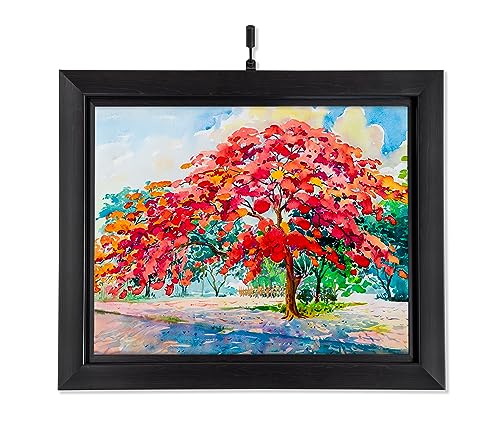 Situ Lighting: Cordless and Rechargeable LED Art and Picture Light - Rechargeable Micro Series - 3000K - USA Made - color: Black, size: Short 8" (Artwork up to 18"W x 24"T)