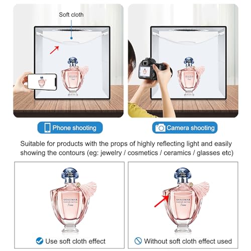 2026 Upgraded Photo Studio Light Box Photography, 10"x10" Professional Foldable Dimmable Shooting Tent Kit with CRI >95 102pcs LED Lights & 6 Kinds of Double-Sided Color Backdrops for Mini Products - size: 10*10 Inch