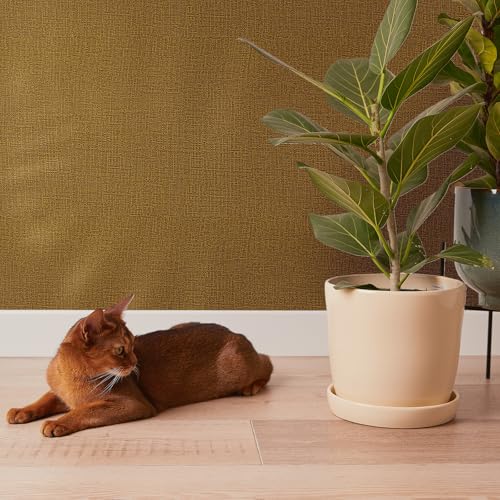 WADILE Grasscloth Peel and Stick Wallpaper 15.7in x 78.7in, Textured Contact Paper for Cabinets, Faux Linen Wall Paper Pull and Stick, Fabric Vinyl Wallpaper Self Adhesive Coffee - color: Coffee, size: 15.7" x 78.7"