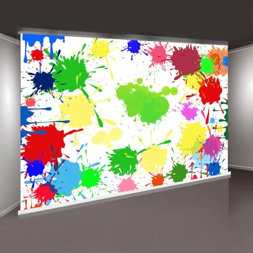 Colorful Graffiti Backdrop Paint Splatter Background 7x5ft Paint Splash Creative Backgroundfor Photo Booth Props BJLSME112