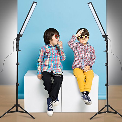 180 LED Light Photography Studio LED Lighting Kit Handheld Wand Stick Adjustable Light with Stand Tripod and Bag for Photographic Video Fill Light, Live Streaming, Portrait, Product, Tattoo