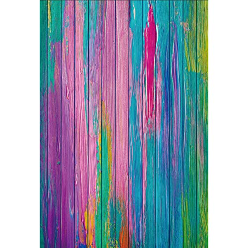 Leyiyi 6x9ft Photography Backdrop Grunge Graffiti Oil Painting Wood Board Rock Music Pop Modern Party Dirty Cabin Banquet Skateboard Teenagers Photo Portrait Vinyl Video Studio Prop - size: 6x9ft
