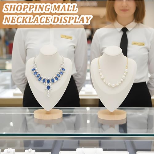 3pcs Necklace Display Stand,Jewelry Bust Display Stands,Jewelry Necklace Display for Vendors,Jewelry Photography Props,Home Trade Organizer(9.64" D x 4.13" W x 6.49" H)