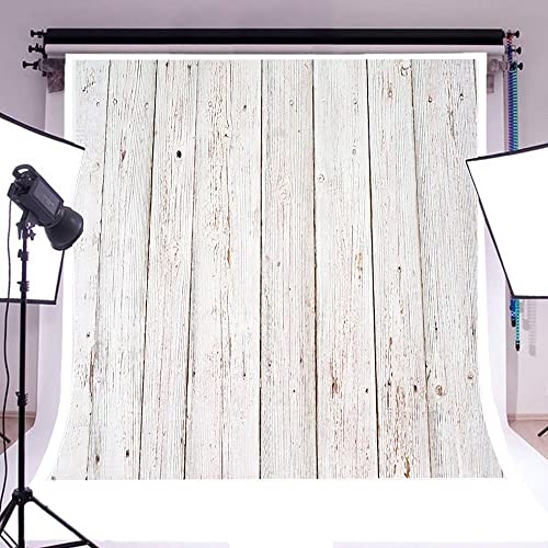 AOFOTO 10x10ft Vintage Wooden Grain Plank Photography Background Old Wood Board Flat Lay Backdrop for Products Display White Hardwood Weathered Panel Kid Baby Portrait Photoshoot Studio Props Vinyl - size: 10x10ft
