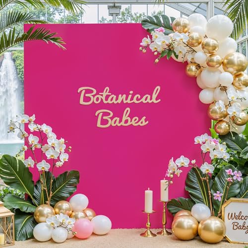Hot Pink Square Arch Backdrop Cover 6.6x6.6FT, Double-Sided Stretchy Spandex Fabric Fits Square Arch Backdrop Stand, Hot Pink Background Backdrop for Wedding Baby Shower Birthday Party Decorations - color: Hot Pink, size: 6.6 x 6.6FT