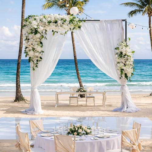 Pipe and Drape Backdrop Stand, 12x10ft Heavy Duty Adjustable Background Frame with Metal Base, Back Drop Holder for Parties Photography Wedding Photoshoot Decoration - Black - color: Black, size: 12x10ft