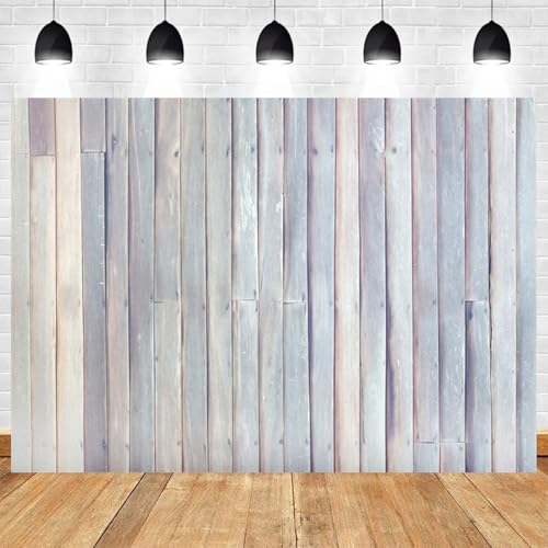 5x3ft Neutral Tone Rustic Light Wood Backdrop Wooden Plank Photography Background Wedding Banner Decoration Birthday Portrait Photo Booth Prop - color: color 40, size: 5x3ft