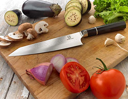 Mercer Culinary Premium Grade Super Steel, 8-Inch Chef's Knife, Ebony Wood Handle - style: Chef's Knife Ebony Wood Handle 8 Inch