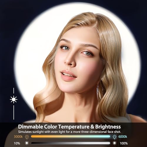 6" Ring Light with Tripod Stand for YouTube & Makeup, Mini LED Camera Light with Phone Holder, 3 Light Modes & 11 Brightness Levels (14 inch with Tripod Stand) - size: 14 inch with Tripod Stand