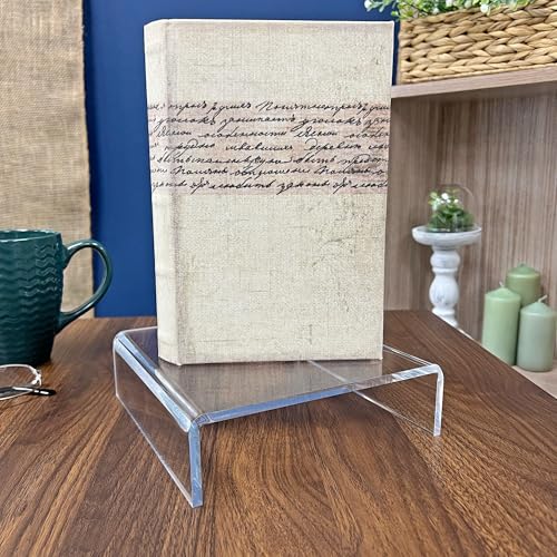 Plymor Clear Acrylic Short Square Display Riser, 2" H x 7" W x 7" D (1/4" thick), Pack of 2 - size: 2" x 7" x 7"