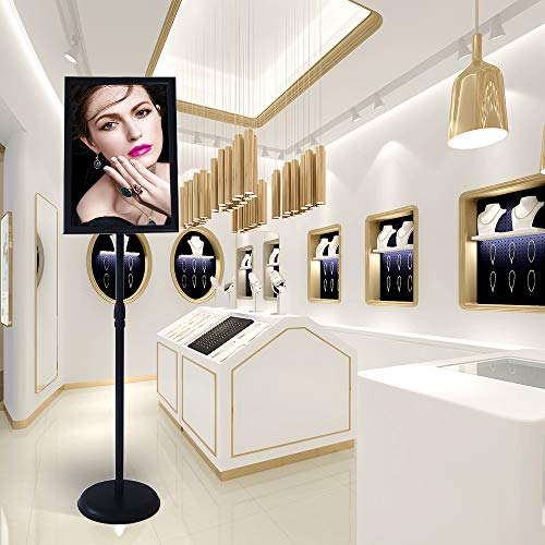 YDisplay Sign Holder Stand 11x17inches Pedestal Floor Standing Poster Stand with Base Height Adjustable Both Landscape Or Portrait Displayed,Black - size: 11×17inches,2pack