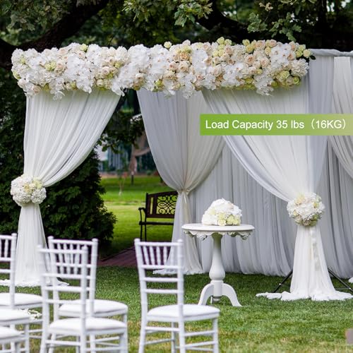 EMART 10x10FT Backdrop Stand Heavy Duty,Photo Back Drop Adjustable Stand Kit with 4 Backdrop Clamps and Carry Bag,Background Support System for Photography Studio,Parties,Wedding,Event Decorations