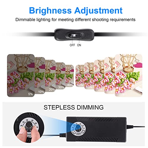 Photo Studio Light Box, 32"x32" Professional Dimmable Shooting Tent Kit with 210 LEDs Lights & 4 Color Backgrounds for Product Photography - size: 32*32inch