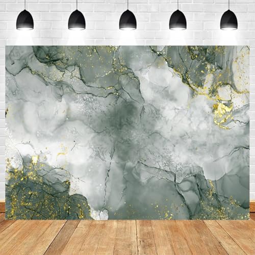 5x3ft Abstract Marble Backdrop Gold Glitter Gray White Ink Art Background for Photography Video Studio Props Party Decoration Events Banner - color: Color 2, size: 5x3ft