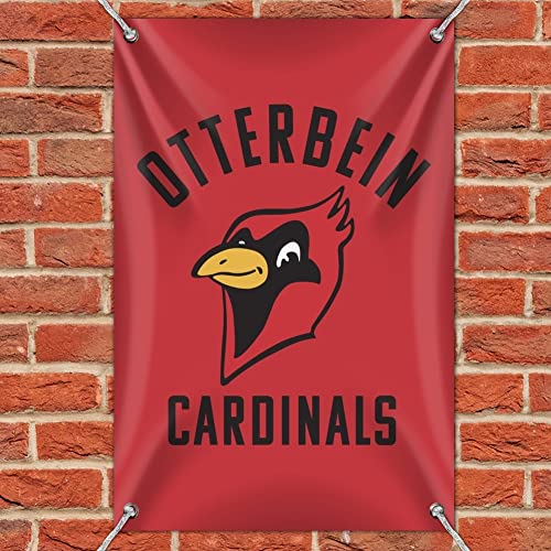Otterbein University Cardinals Logo Home Business Office Sign - Vinyl Banner - 22" x 33" (56cm x 84cm)