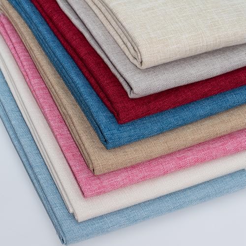 Linen Fabric by The Meter 39"x57" Soft Natural Craft Material Pre-Cut Linen Upholstery Fabric for Tablecloth Bags Pillow Cushion Cover Sewing Sofa Cloth (Gray, 39"x57") - color: Gray