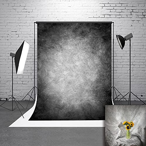 6x9ft Abstract Black Gray Portrait Photography Backdrops Photo Studio Prop Background for Children Adult - color: TT-S0308, size: 6x9ft