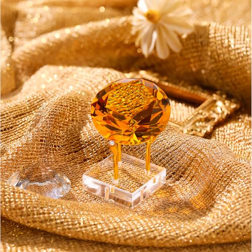 Weysat 4 Pack Clear Acrylic Display Stand, Metal 3 Peg Rock Display Easel Stands for Fossil Coral Crystal Geodes Rock Mineral Agate Small Collectibles Acrylic Holder (2”x2”x2”,Gold) - color: Gold, size: 2”x2”x2”