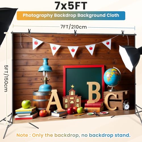 5x7ft Photography Backdrop Back to School Photography Letter Vintage Wooden House Welcome Kids Photo Backdrop Photography Background for Photoshoot Portrait Video Party Photo Studio Prop Booth - color: Color5