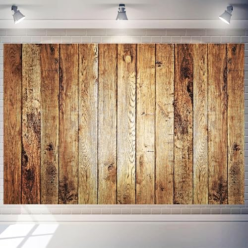 Wood Floor Wall Backdrop 10x8 FT Wooden Photography Backdrops Girls Women Birthday Background Banner Timber Floor Theme Decoration for Anniversary Bachelor Party Memorial Day Party - color: Wood B, size: 10x8 FT