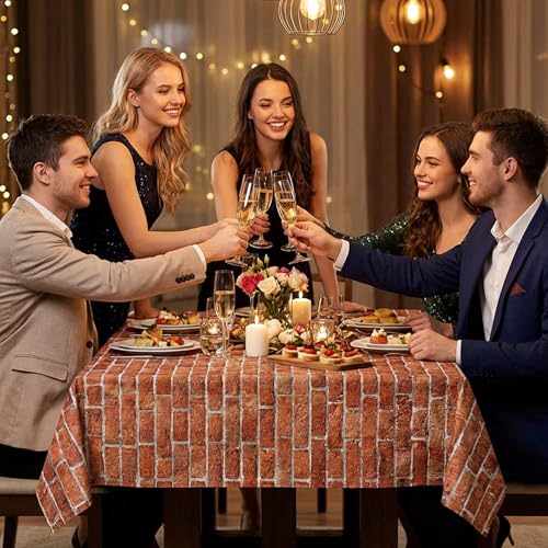 Stone Wall Backdrop Medieval Decor - 7x5ft Brick Wall Scene Setter Wallpaper Curtains Door Tablecloth Photo for Medieval Castle Winter Halloween Retro Red Backdrop for Wizard Party - style: Stone Wall