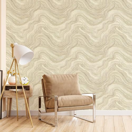 Layered Stone Wallpaper – Sedimentary Rock Pattern Peel and Stick Wallpaper, Self-Adhesive Vinyl for Modern Natural Decor, 17.7in x 118in - color: WANT134, size: 17.7" x 118"