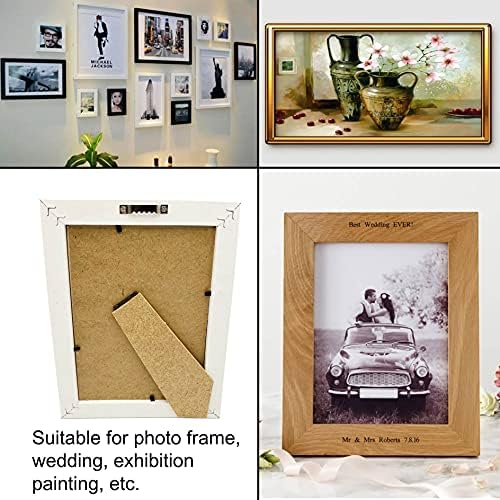 100 Pack Small Sawtooth Picture Hangers Steel Picture Hangers Picture Frames Hangers with Screws Picture Hang Solutions, for Hanging Clock Paintings Artwork Picture Frame Hook Photos (Silver) - color: Small Silver - 100 Pack