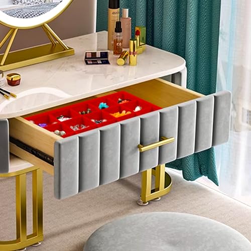 Rocutus Jewelry Trays,3 Pack Stackable Velvet Jewelry Organizer Tray Drawer Jewelry Storage Tray,Divided Ring Organizer Tray for Earrings, Necklaces, Bracelets,13.8"x9.5"x1.2" (Red) - color: Red
