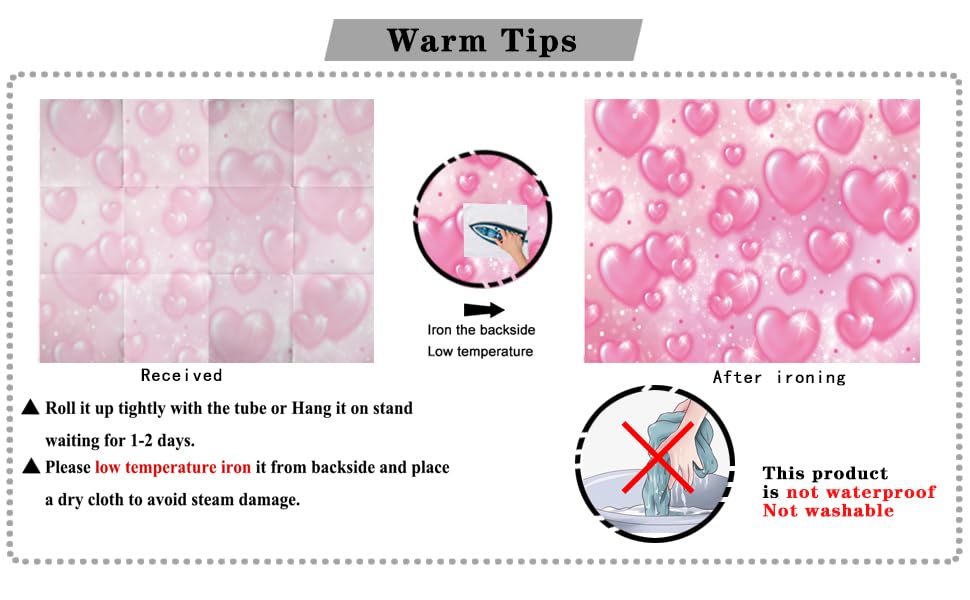 Pink Heart Photo Backdrop 90s Backdrops for Photoshoot Mother's Day Backdrop Women Men Happy Birthday Photography Background Valentine's Day Banner 7x5ft - size: Pink