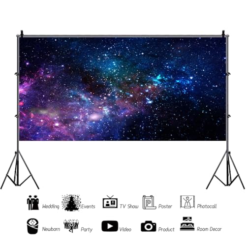 AOFOTO 20x10ft Nebula Backdrop Aerospace Starry Sky Photography Background Universe Galaxy Night Outer Space Backdrops Birthday Party Decorations for Adult Kids Girl Boy Portraits Photo Studio Props - size: 20x10ft