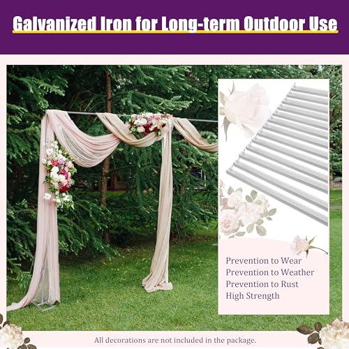 Backdrop Stand Kit,Adjustable Height Square Stand,Adjustable Metal Frame for Backdrop,Background Canopy Kit for Wedding Photography Show (19.7 * 9.8ft) - size: 19.7*9.8ft