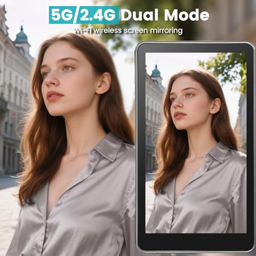 Magnetic Phone Vlog Selfie Monitor Screen,1080P Wireless Recording,Back Camera Selfie Monitor with Bluetooth Remote Control,for Selfie Vlog Live Broadcast,Compatible with iPhone and Android System - color: Grey
