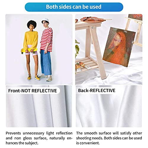 HEMMOTOP White Backdrop 10x12 ft Screen for Photography, Seamless Background for Photo Video Studio (Backdrop Only) - color: White, size: 10x12ft