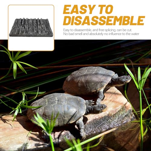 FOMIYES Reptile Tank Background 3D Stalactite Decorative Panel 17.7X11.8X1.6 Inch Pu Foam Aquarium Backdrop for Fish Turtle Habitat Vertical Rock Design