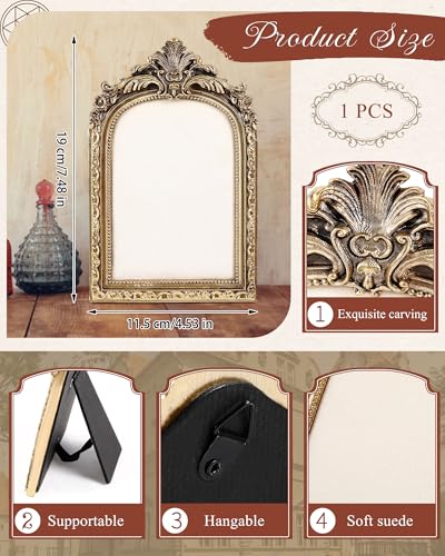 Wonderjune Jewelry Display Stand Vintage Necklace Organizer Ring Holder Earring Tray Resin Jewelry Photography Props Frame with Velvet Backing for Gifts - color: White, size: 7.4 x 4.5 Inches, style: Flower