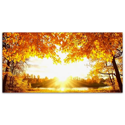Fluorescent Light Covers for Classroom Ceiling Lights – 2x4ft Backlit Film for Fluorescent Fixtures, Reduce Glare and Eye Strain, Easy to Install – School, Office, Sensory -Golden Branches - color: Golden Branches(1)
