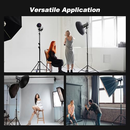 Godox 2PACK SL100Bi Professional COB LED Video Lighting Kit Bi Color Continuous Light Kit with 2*Light Stand 2* Softbox 1 * 5 in 1 Reflector 1*Carry Bag Studio Light for Photography Studio Shooting